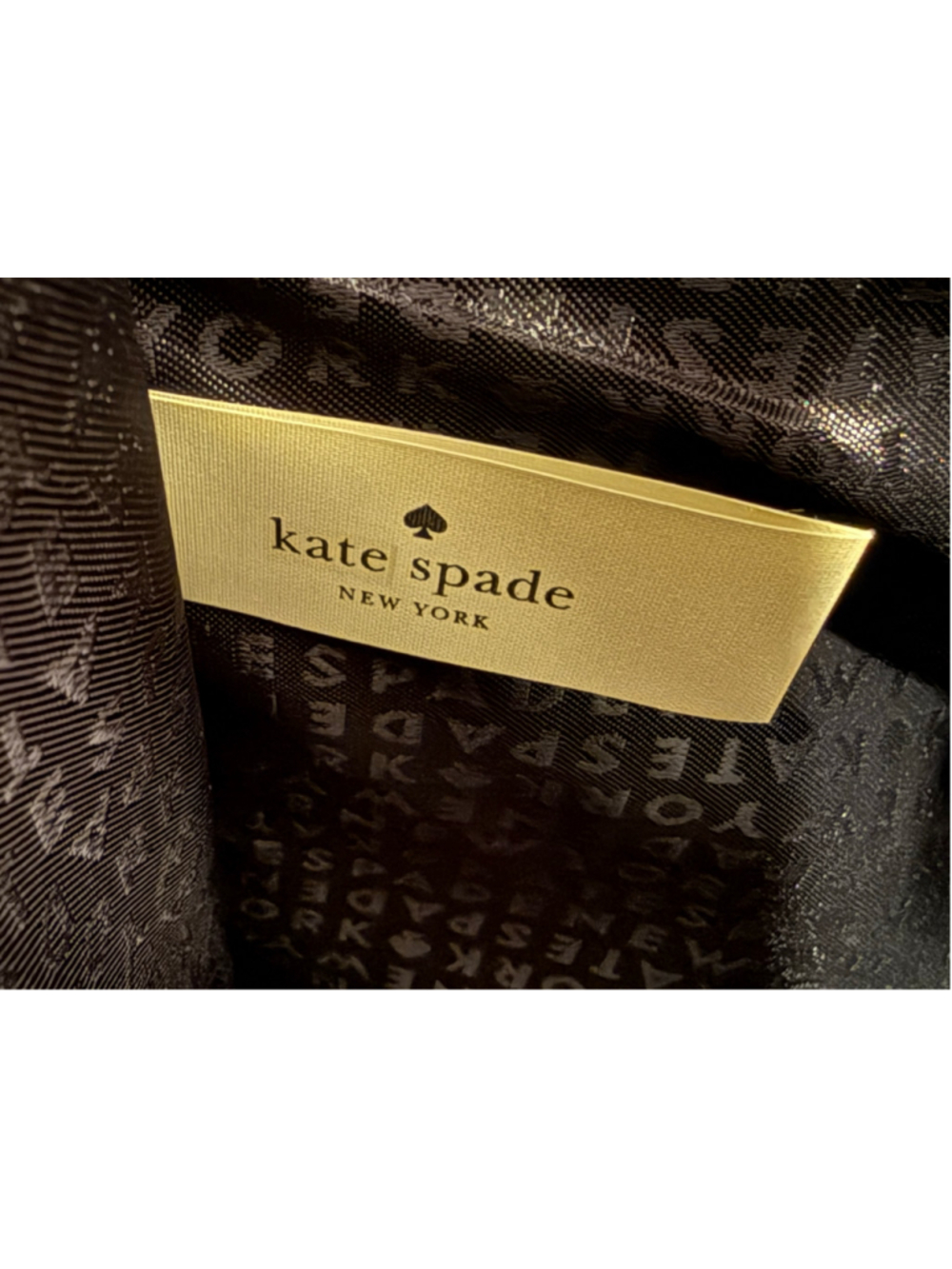 Women's Kate Spade Tote Bag One Size Black and White - Picture 10 of 11